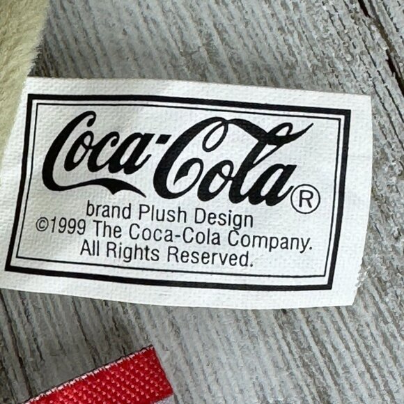 Vintage Coca-Cola Stuffed Beanie Crocodile CRUNCH SUDAN 1999 - Picture 8 of 12